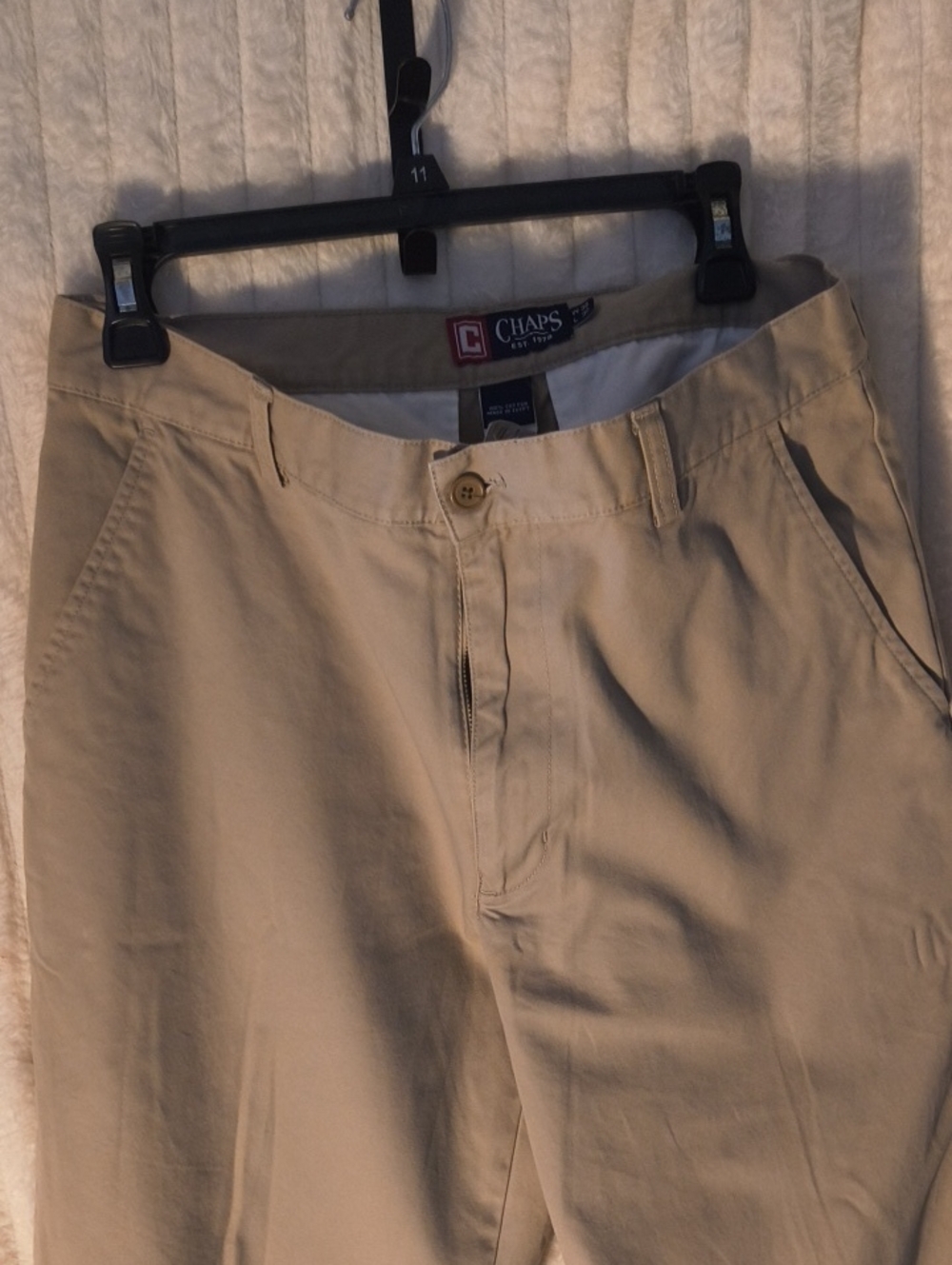 Chaps Men’s Khaki/Tan Straight Chino Pants